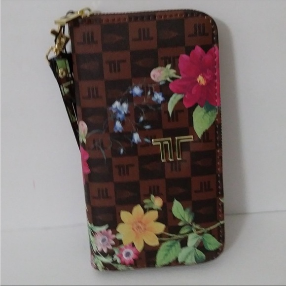 London Fog Adalia Signature Zip Around Wallet Wristlet New - Picture 9 of 10